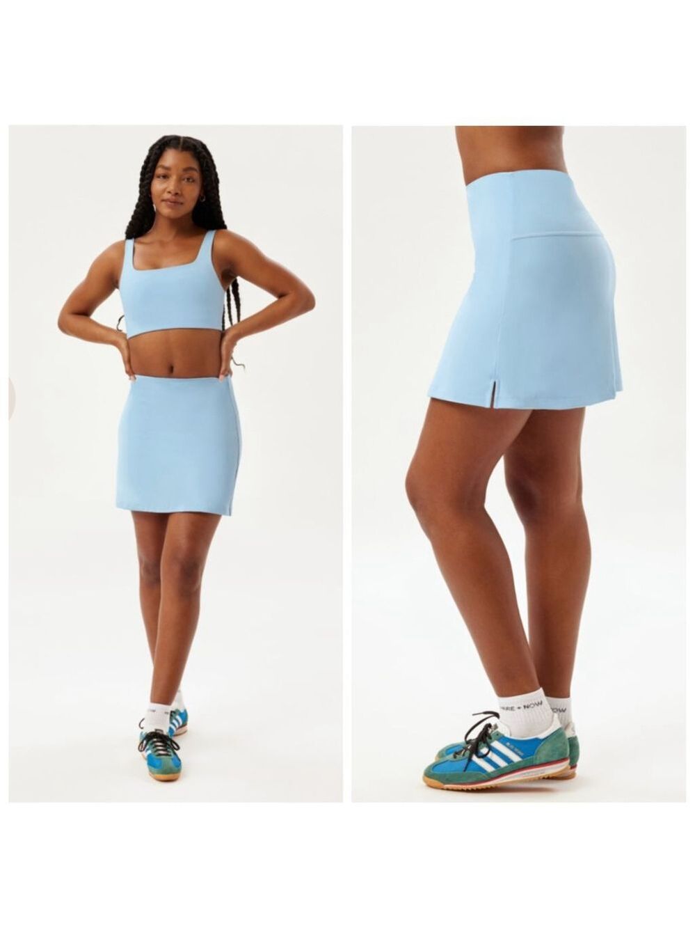 Girlfriend Collective Blue Skort S Built In Shorts Athletic Tennis Skirt NWT